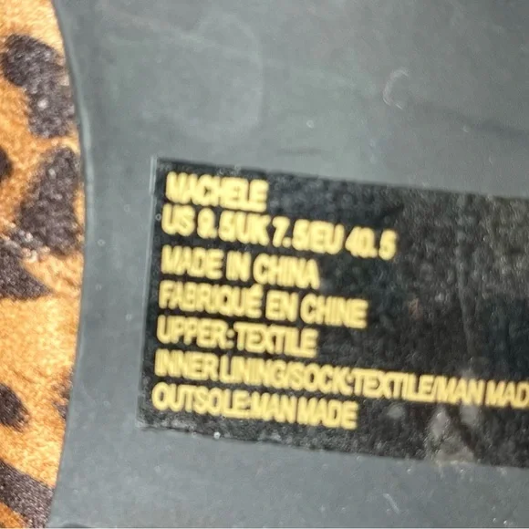 Shoe Dazzle Leopard Print Over the Knee Boots Size 9.5 M - Picture 13 of 14